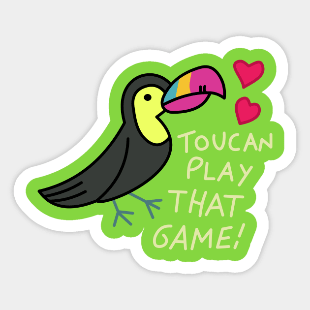 Toucan Play That Game - Mabel's Sweater Collection Sticker by Ed's Craftworks